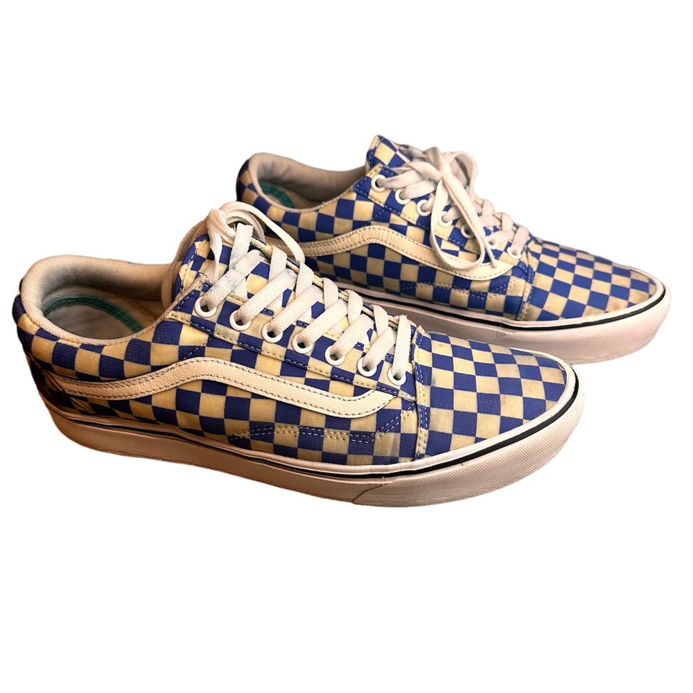 Vans - Blue / White Checkered Laced - Men Size 11
